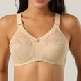 thumbnail image 6 of Odeerbi Lace Bras for Women No Underwire Sexy Transparent Without Sponge Underwear Khaki, 6 of 9