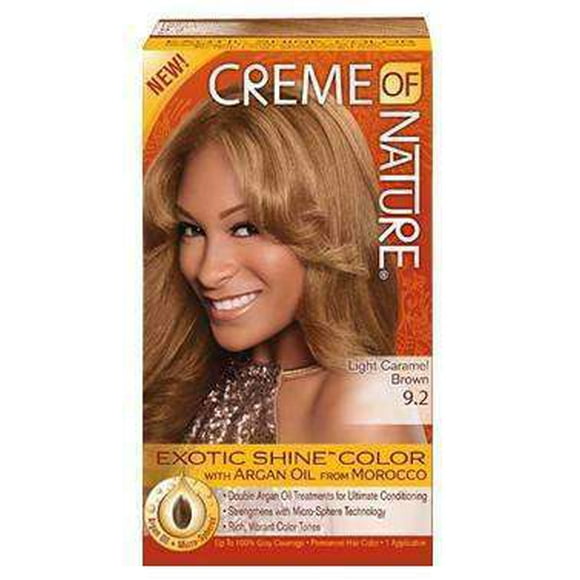 Creme Of Nature Exotic Shine Color- #7.3 Medium Warm Brown