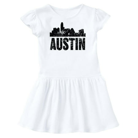 

Inktastic Austin Skyline Grunge Gift Toddler Girl Dress