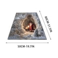 thumbnail image 3 of KKOUHVY 3D Christmas Area Rug, Quilted Non-Slip Print Area Rug with Santa & Reindeer, Indoor Winter Xmas Holiday Decorations for Living Room Bedroom, 3 of 7