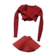 thumbnail image 3 of 1/12 Vestido con camisa corta y falda, atuendo casual de cosplay retro para 12 pulgadas rojo, 3 of 9