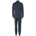 thumbnail image 2 of LN LUCIANO NATAZZI Men's Sharkskin 160'S Wool Suit Two Button Jacket 2 Piece French Blue, 2 of 7