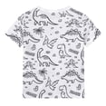 thumbnail image 6 of WIBACKER 2-9T Funny DIY Painted Pajamas for Girls Dinosaur Summer Short Sleeve PJ Set You Can Color With Markers, 6 of 16