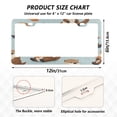 thumbnail image 2 of Aluminum License Plate Frame 2 Pack Car Exterior Accessory Car Tag Holder for Front Rear Plates Cars Decor Cute Otters in Various Poses, 2 of 7
