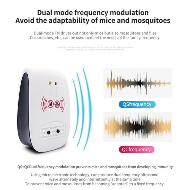Repelente de mosquitos Repelente electrónico ultrasónico para el control de roedores (EE. UU.) Sywqhk Para estrenar