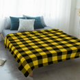 thumbnail image 4 of Black Yellow Plaid Blanket Soft Cozy Warm Throw Blanket for Couch, Plush Fuzzy Flannel Fleece Blankets for Sofa, Retro Country Buffalo Check Gingham Bed Blankets Lightweight Gifts for Women, 40"x50", 4 of 9