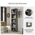 thumbnail image 4 of Signature Design by Ashley Wynnlow TV Pier Media Storage Tower with 4 Shelves, 72" Tall, Gray, 4 of 7