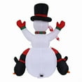 thumbnail image 4 of 5.7Ft Christmas Snowman & Penguin Inflatable Blow Ups Outdoor Christmas Decorations with LED Lights for Indoor/Outdoor Yards, Gardens, Lawns,Xmas Snowman and Penguins Decoration, 4 of 4