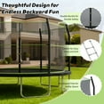 thumbnail image 5 of EUROCO 14FT Trampoline with Enclosure Net and Ladder for Backyard, 14' Round Outdoor Trampoline for Kids and Adults, 5 of 8