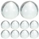 thumbnail image 1 of 10 canicas de vidrio transparente, redondas, para relleno de jarrones, piedras decorativas de vidrio., 1 of 7