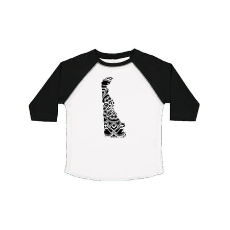 

Inktastic Delaware Silhouette Mandala Gift Toddler Boy or Toddler Girl T-Shirt