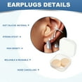 thumbnail image 3 of Uxcell Silicone Earplugs,  Noise Cancelling Sleeping Ear Plug Skin Tone, 3 of 7