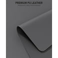 thumbnail image 3 of Kiibsot Desk Pad, 23.6" x 13.8" PU Leather Non-Slip Desk Mat Large Mouse Pad for Desktop, Waterproof Laptop Computer Writing Mat for Office, Home, Work, Gaming, 3 of 6