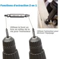 thumbnail image 3 of Extractor de tornillos dañados pelados WEIHJMXG 6 piezas acero Hss 4341 dureza superior a 63 Hrc, 3 of 5