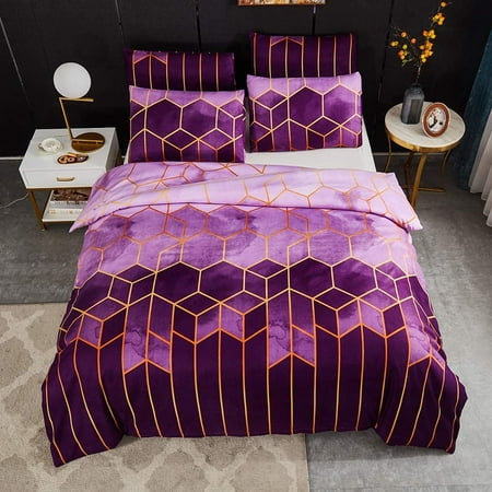 Wine Red Queen Size Duvet Cover, Pink And Gold Geometric Duvet Cover Sets