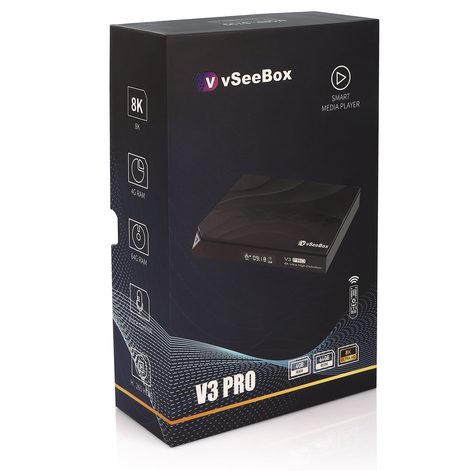 vSeeBox V3 Pro: Android 11, 4GB/64GB, Voice Control, WiFi 6, 8K HDMI, Backlit Keyboard - Walmart.com vSeeBox V3 Pro: Android 11, 4GB/64GB, Voice Control, WiFi 6, 8K HDMI, Backlit Keyboard - Walmart.com