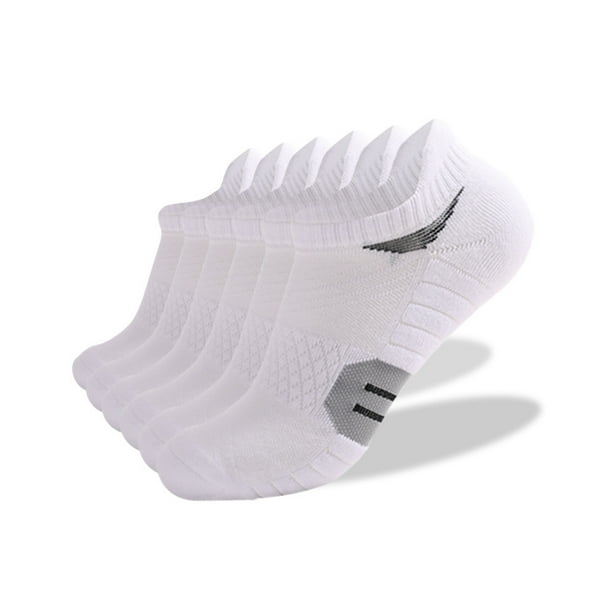 Calcetines deportivos Qarigey 6 pares para hombres y mujeres suaves transpirables Blanco AP013051-02