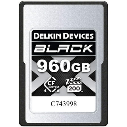 Delkin Devices BLACK CFexpress Type A 4.0 Memory Card - 960GB