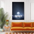 thumbnail image 2 of IDEA4WALL Framed Canvas Wall Art for Living Room, Bedroom Moon with Bright Canvas Prints for Modern Home Decoration Ready to Hang, 2 of 4