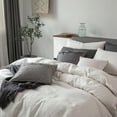 thumbnail image 4 of Juego de cama blanco 100% lino, 4 of 10