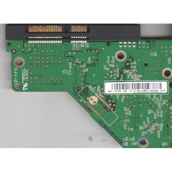 WD1600AVJS-63WNA0, 2061-701552-G00 11P, WD SATA 3.5 PCB