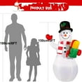 thumbnail image 6 of 5FT Christmas Inflatables Snowman Decorations With 360°Rotating Colorful Led Lights Outdoor Christmas Decorations Blow Up For Indoor Outdoor Yard Garden Decor, 6 of 7