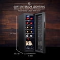 thumbnail image 2 of Refrigerador de vino Ivation para 12 botellas con cierre de 41 a 64 °F, 2 of 6
