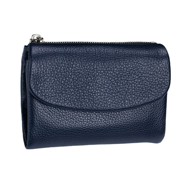Leather Purse For Women RFID Blocking Soft Cowhide Compact Wallet Stylish Small Handbag Spacious Organizer Secure Durable