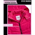 thumbnail image 4 of Steve Madden Girls Puffer Jacket - Insulated Long Length Parka Quilted Winter Jacket for Girls (Size: 4-16), 4 of 7