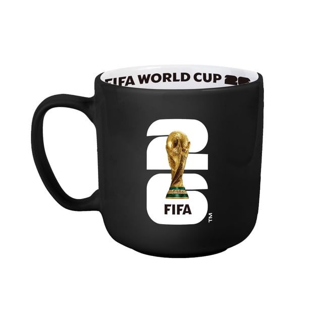 Taza HONAV FIFA World Cup 2026 negra de cerámica 450 ml