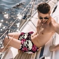 thumbnail image 2 of luoweisi Men's Beach Shorts Quick Dry Swim Trunks with Mesh Lining Couple Skulls XL, 2 of 5