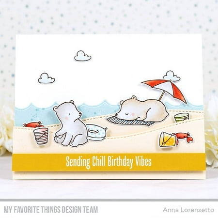 UPC: 0849923041109 | My Favorite Things Clear Stamps 4 X8 -Beach Bear