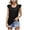 Solid Color, variant on JIAYUE Women's Tank Tops Ruffle Trim Cap Sleeve Elegant Crewneck Solid Color Pleated For Works Beach Parties Female Summer Vest