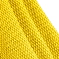 thumbnail image 4 of PiccoCasa 1Pcs Cotton Textured Solid Soft Decorative Knit Blanket Yellow 50" x 70", 4 of 6