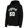 thumbnail image 2 of Youth Mitchell & Ness David Robinson Black San Antonio Spurs Hardwood Classics Name & Number Pullover Hoodie, 2 of 3