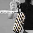 thumbnail image 5 of KLL Gold Flamingo Print Eyeglass Case for Men & Women's Classy Travel Eyewear Holder Case Zipper Eyeglasses Case With Hook, 5 of 6