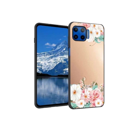 Compatible with Moto G 5G Plus Phone Case, Floral-Flowers-Cute72 Case Men Women, Flexible Silicone Shockproof Case for Moto G 5G Plus