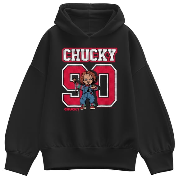 Chucky - Block Jersey - Women's Oversized Fleece Hoodie Sweatshirt