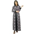 thumbnail image 2 of Bimba Women's Rayon Printed Maxi Winter Jilbab Dress, 2 of 6