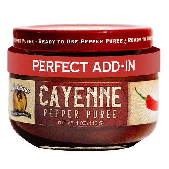 Louisiana Pepper Exchange 4oz Red Cayenne Pepper Puree Sauce