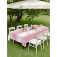thumbnail image 4 of Outdoor Tablecloth with Umbrella Hole for Patio/Picnic/Party/Camping, Pink Ombre Waterproof Table Cloth Rectangle Table Cover Washable, Modern Gradient Abstract Aesthetics Art (52"x 70"), 4 of 9
