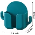 thumbnail image 4 of Torubia 5 Pcs Colorful Wall Mount Phone Holder Self-Adhesive Wall Beside Organizer Storage Box Plastic Charging Phone Stand Remote Phone Brackets Multi-Function Holder for Bedroom Kitchen Bathroom, 4 of 6