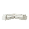 thumbnail image 2 of Rustic Manor Saniyah Cream White Linen Modular L-Sectional, 2 of 9