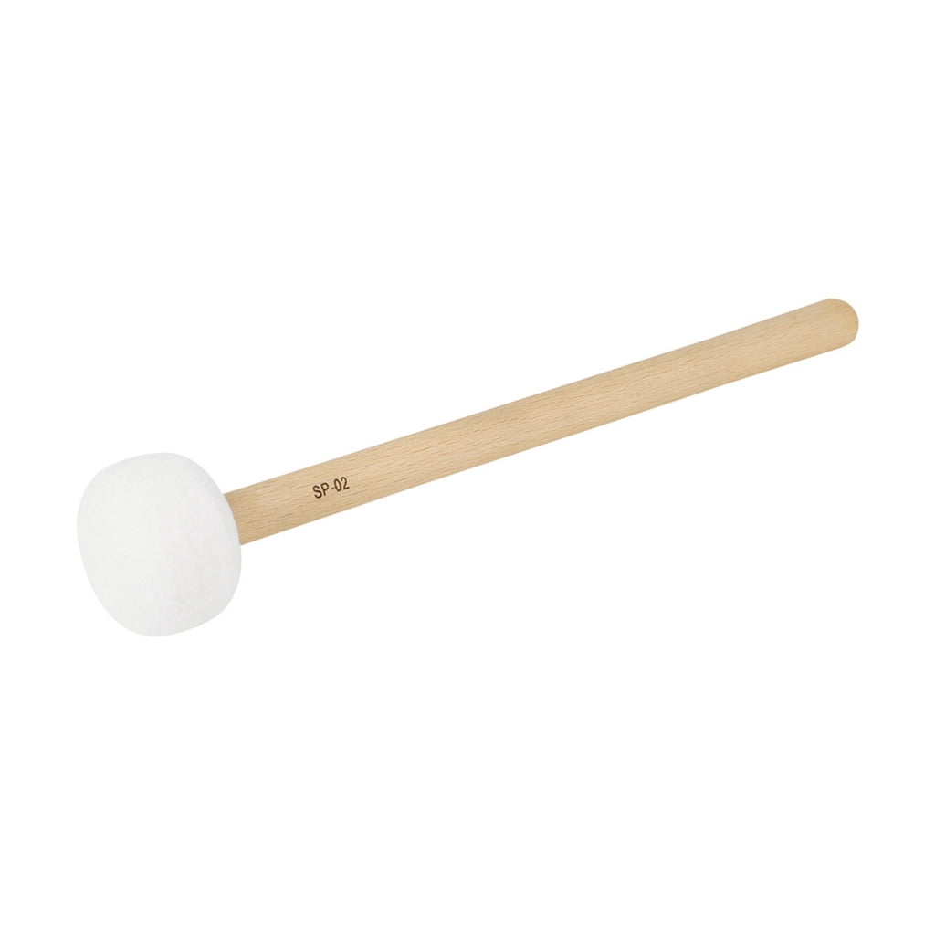 Yokua 7 Pcs Wood Handle Drum Stick Singing Bowl Mallet Soft Felt Head Drumsticks