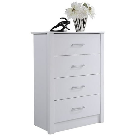 Hodedah 4 Drawer Chest In White Walmart Canada