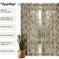 thumbnail image 6 of Vargottam Bird Print Sheer Georgette Curtains for Windows & Small Doors Set of 2 Panels, 72" Long, Grommet Top, Printed Light Filtering Drapes for Living Room or Study, 6 of 9