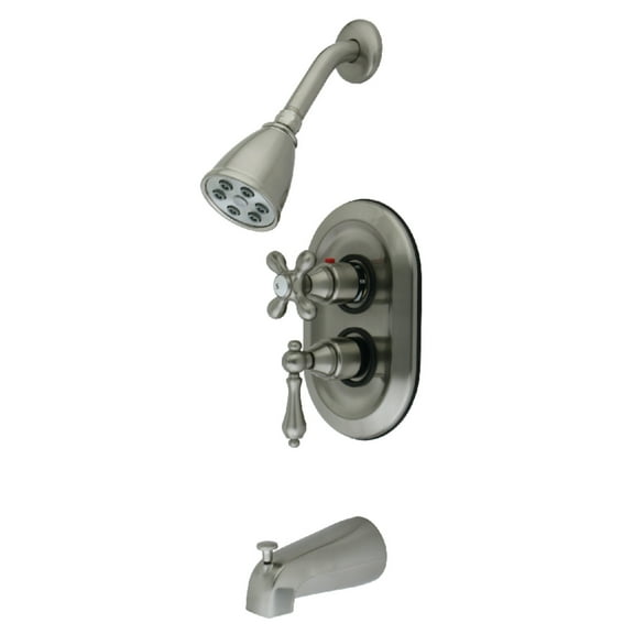 Kingston Brass KS36380AL Tub and Shower Faucet, Brushed Nickel