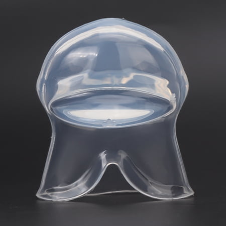 Rupoun Multi Function Portable Anti Snoring Tongue Cover Snore Treatment Tongue Trainer, Transparent Silicone Sleep Aid, Size: 3.15 inches / 8.00 cm, Weight: 1.06 oz / 30.00 g