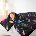 thumbnail image 4 of Homewish Cute Animal Dino 3 Pieces Queen Comforter Set for Kids Teens,Starry Sky Ultra Soft Bedding Sets,Gradient Galaxy Bedding Comforter Set Breathable,Luxury Bedroom Decor,Reversible, 4 of 8