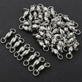 thumbnail image 3 of 50Pcs Ball Bea Swivels Fishing Snaps Hook Solid Swivels , 3 3, 3 of 6